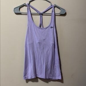 Reebok Tank Top Lavender Racerback Athletic Workout Fitness Women's S